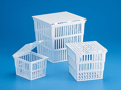 Test Tube Basket with Cover 230x230x230mm, PP TARSONS 4/box