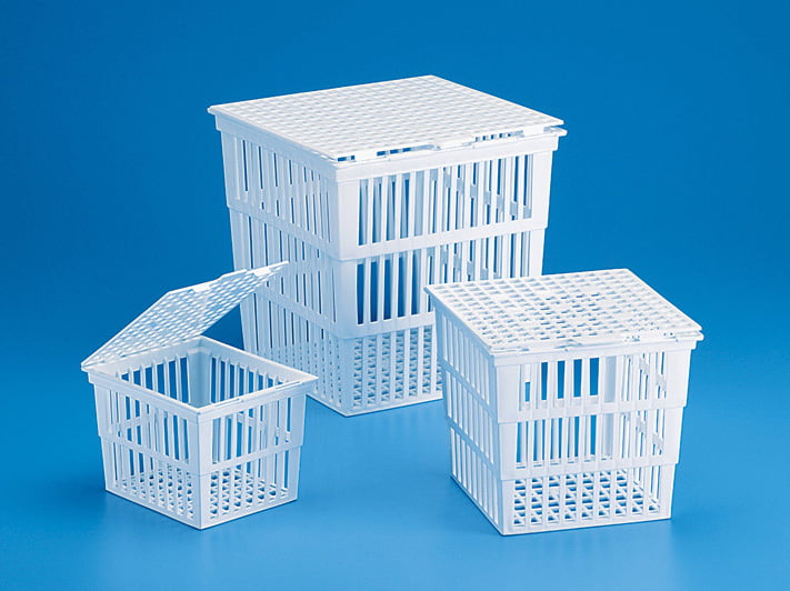 Test Tube Basket with Cover 230x230x230mm, PP TARSONS 4/box
