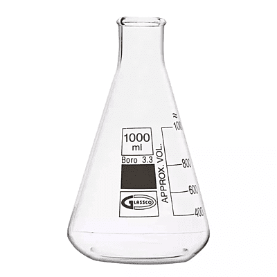 Conical Flask 1000ml Erlenmeyer, NM GC