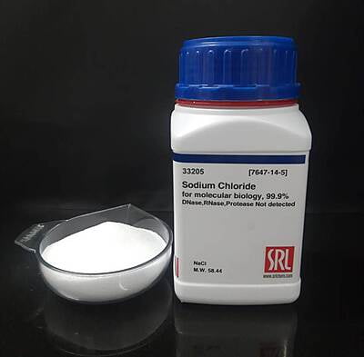 Sodium Chloride 500gm for Molecular Biology, 99.9% SRL