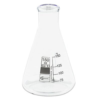 Conical Flask 150ml Erlenmeyer, NM GC