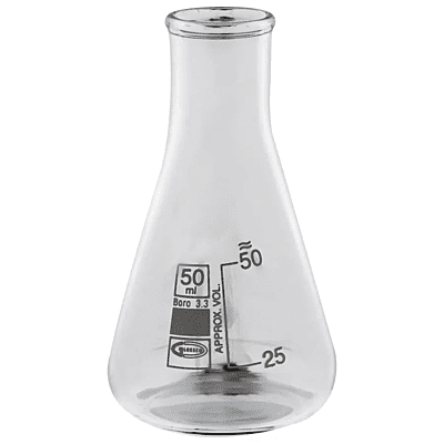 Conical Flask 50ml Erlenmeyer, NM GC