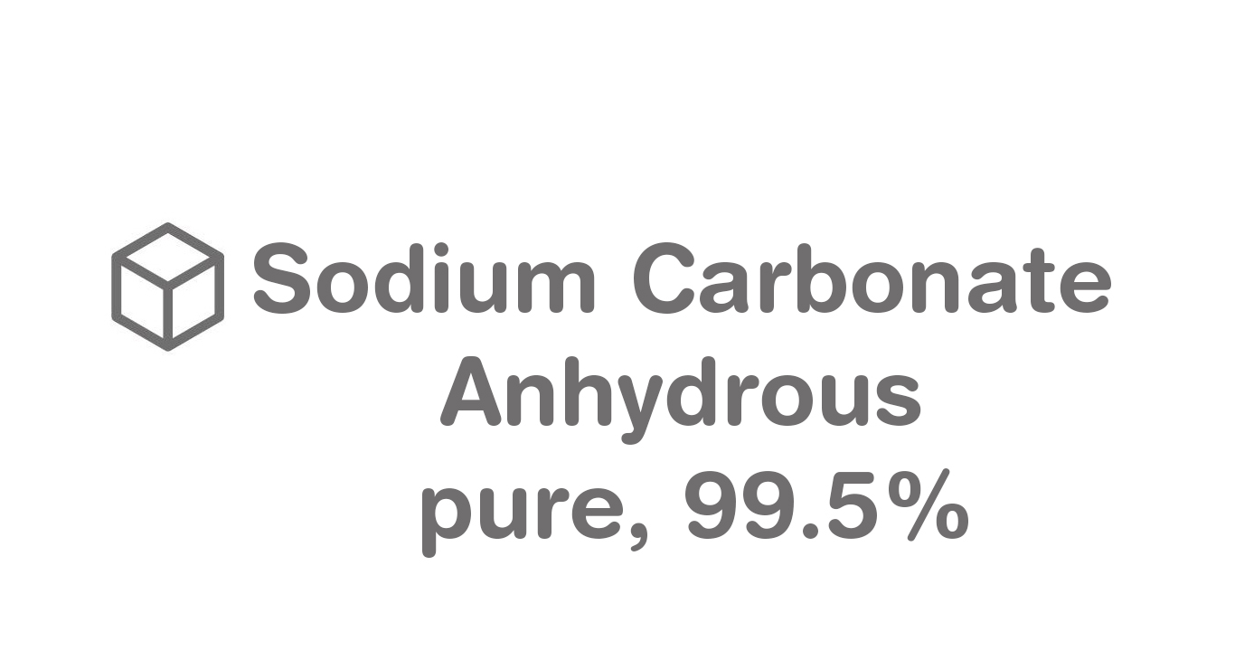 Sodium Carbonate 500gm Anhydrous Pure 99.5% SRL Sodium Carbonate 500gm Anhydrous Pure 99.5% SRL