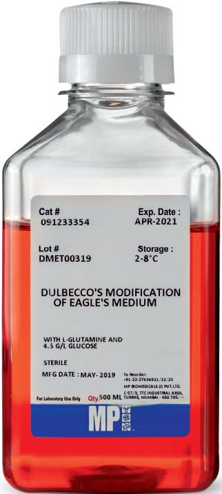 DMEM (Dulbecco's Modified Eagle Medium) 500ml MP DMEM (Dulbecco's Modified Eagle Medium) 500ml MP