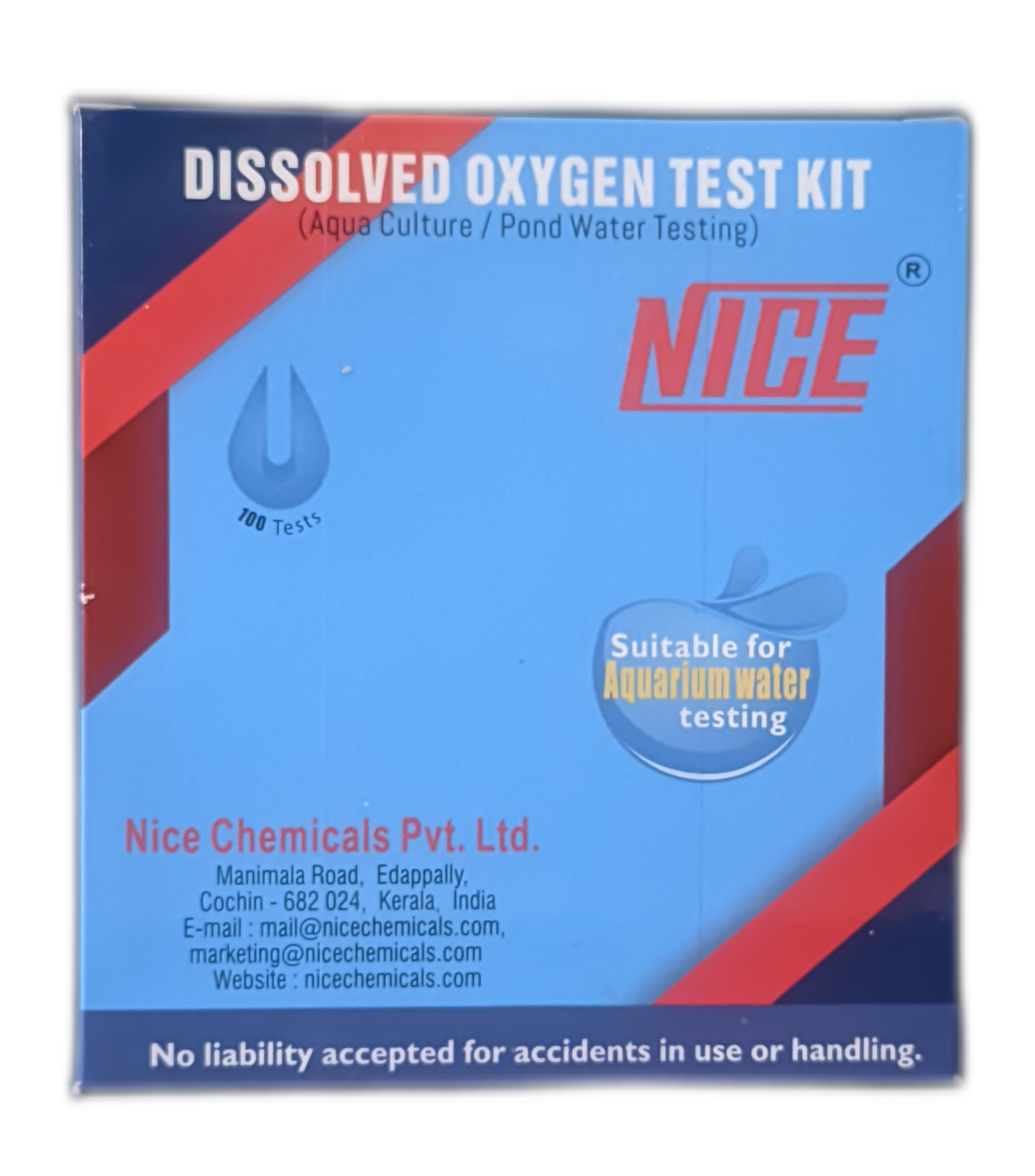 Dissolved Oxygen Test Kit 100Test NICE for Aqua Culture/Pond Water Testing Dissolved Oxygen Test Kit 100Test NICE for Aqua Culture/Pond Water Testing