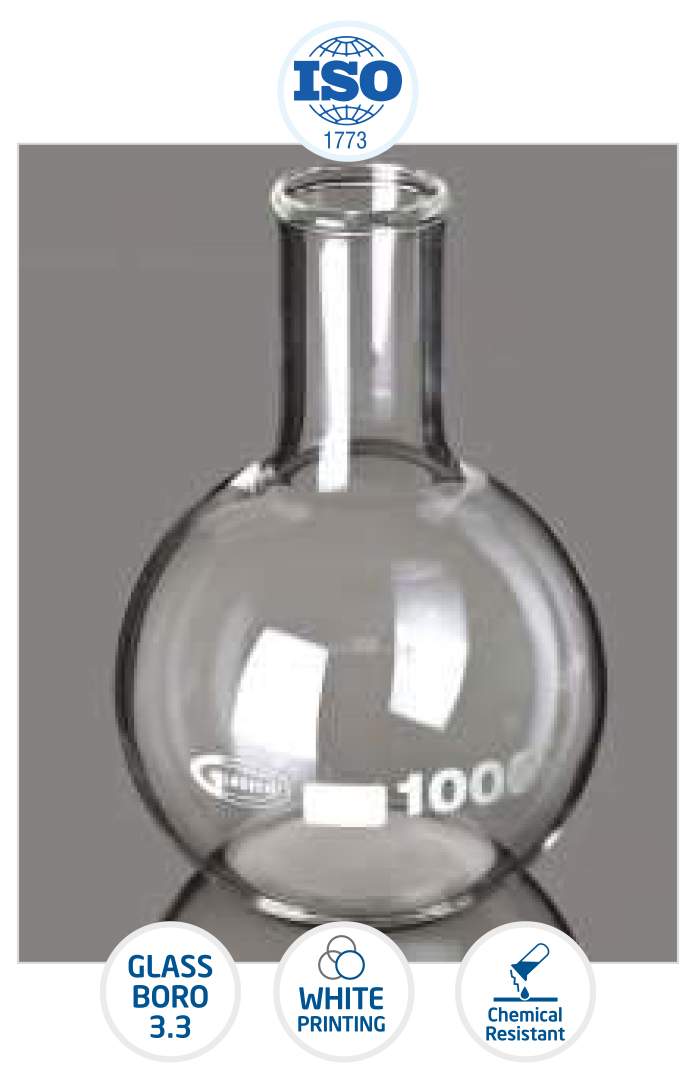 Flat Bottom Flask 3Lts Narrow Neck GC Flat Bottom Flask 3Lts Narrow Neck GC