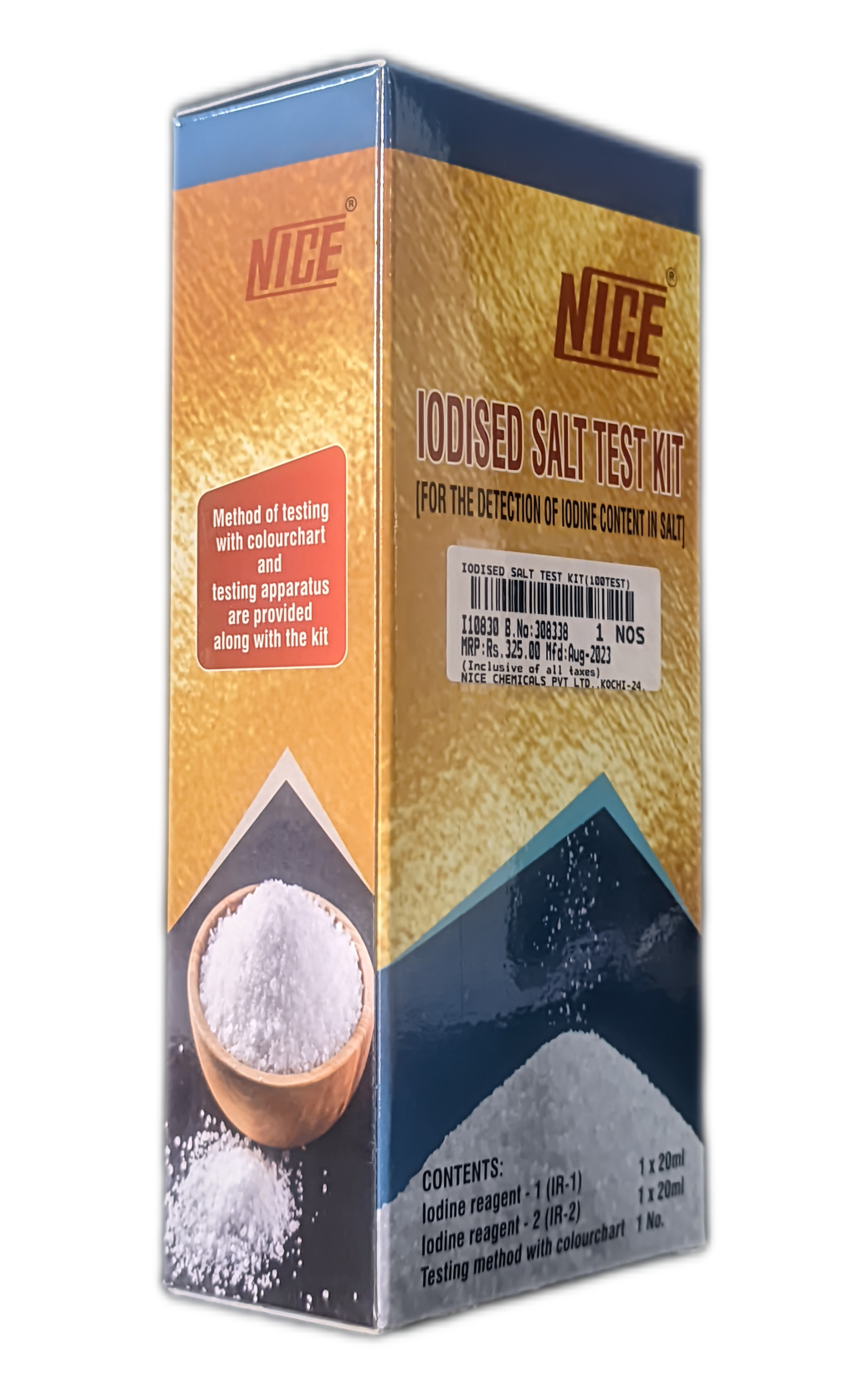 Iodised Salt Test Kit 100Test NICE Iodised Salt Test Kit 100Test NICE
