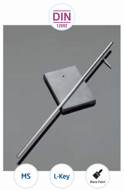 Retort Stand 200x125mm (8"x5") with 600x12.5mm Rod GC Retort Stand 200x125mm (8"x5") with 600x12.5mm Rod GC