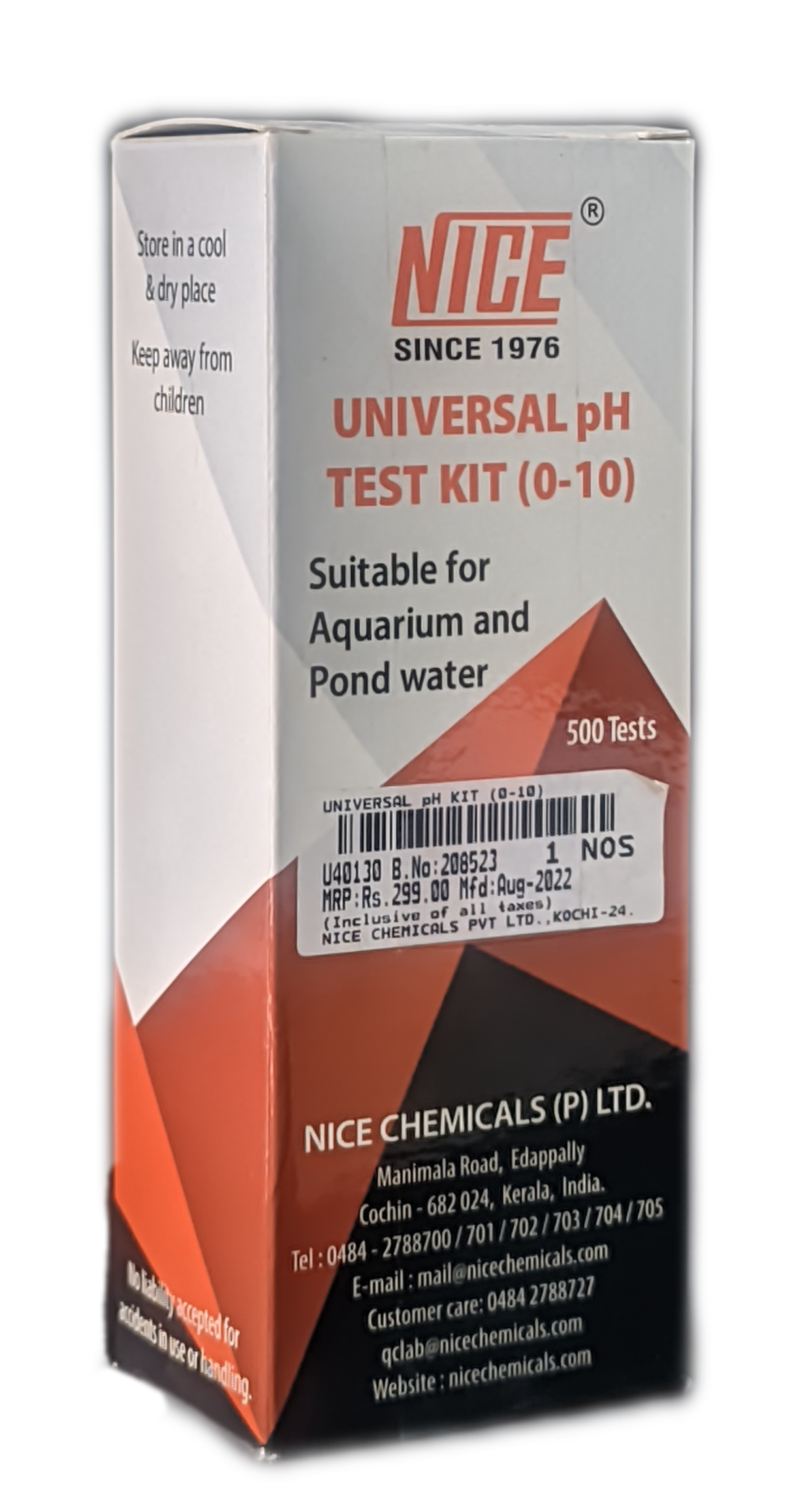 Universal pH Test Kit (0-10) 500Test NICE Universal pH Test Kit (0-10) 500Test NICE
